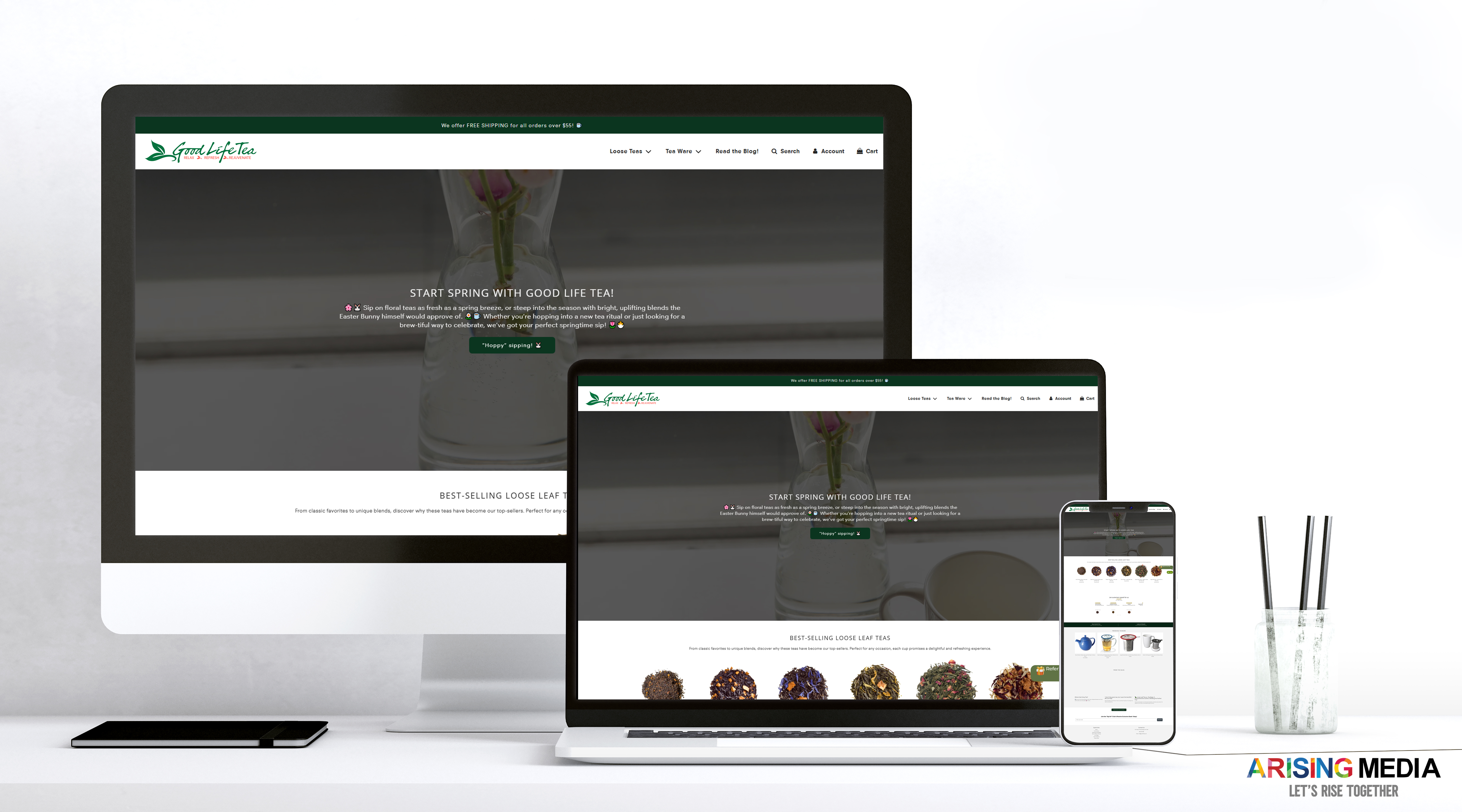 Web, Arising Media portfolio